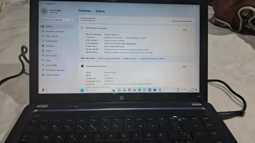 Notebook Hp G42 230br Usado Azul (Usado) - Foto 4