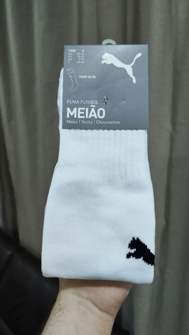 Meião Puma Core Socks Futebol Adulto Campo Futsal Society Fut7 - Foto 4