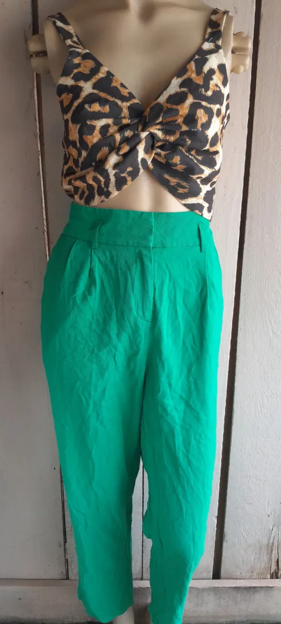 Calça verde elegante