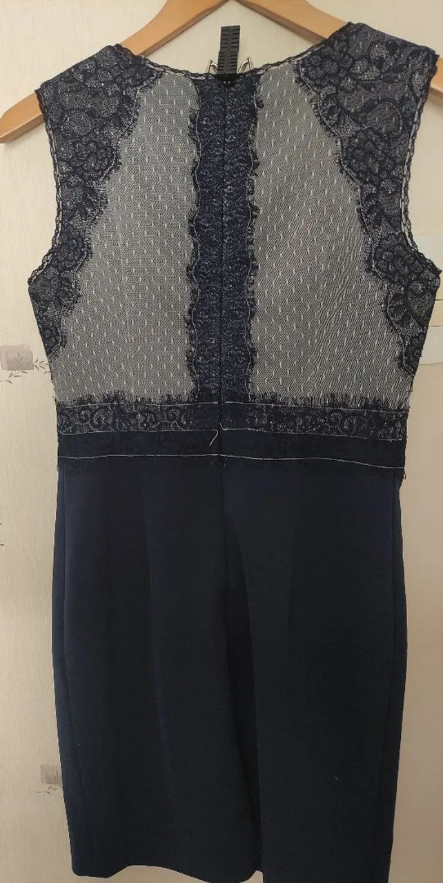 P.a concept vestido tubinho azul com cinza  - Foto 3
