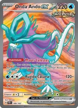Carta Pokemon Onda Ando ex (189/162)