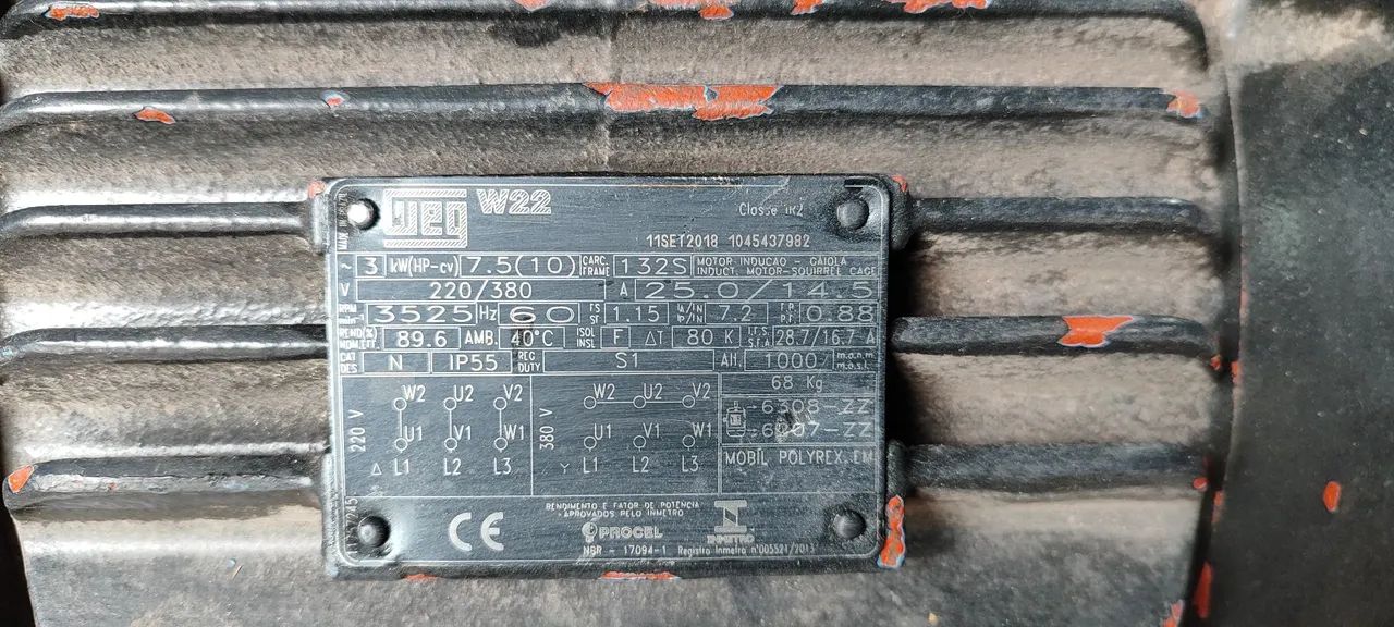 Motor elétrico Weg 10 cv