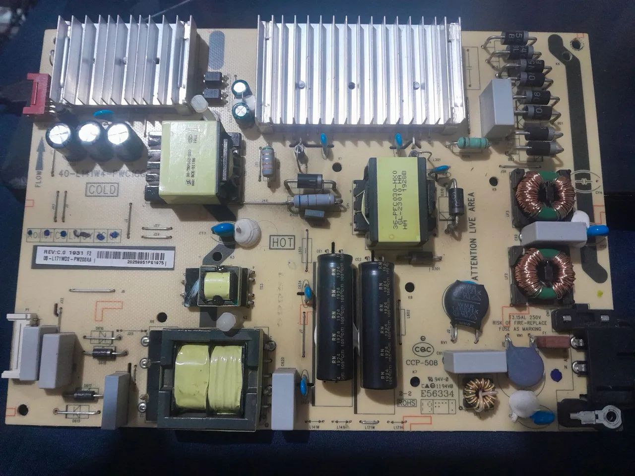 placa da fonte semp tcl 65p65us