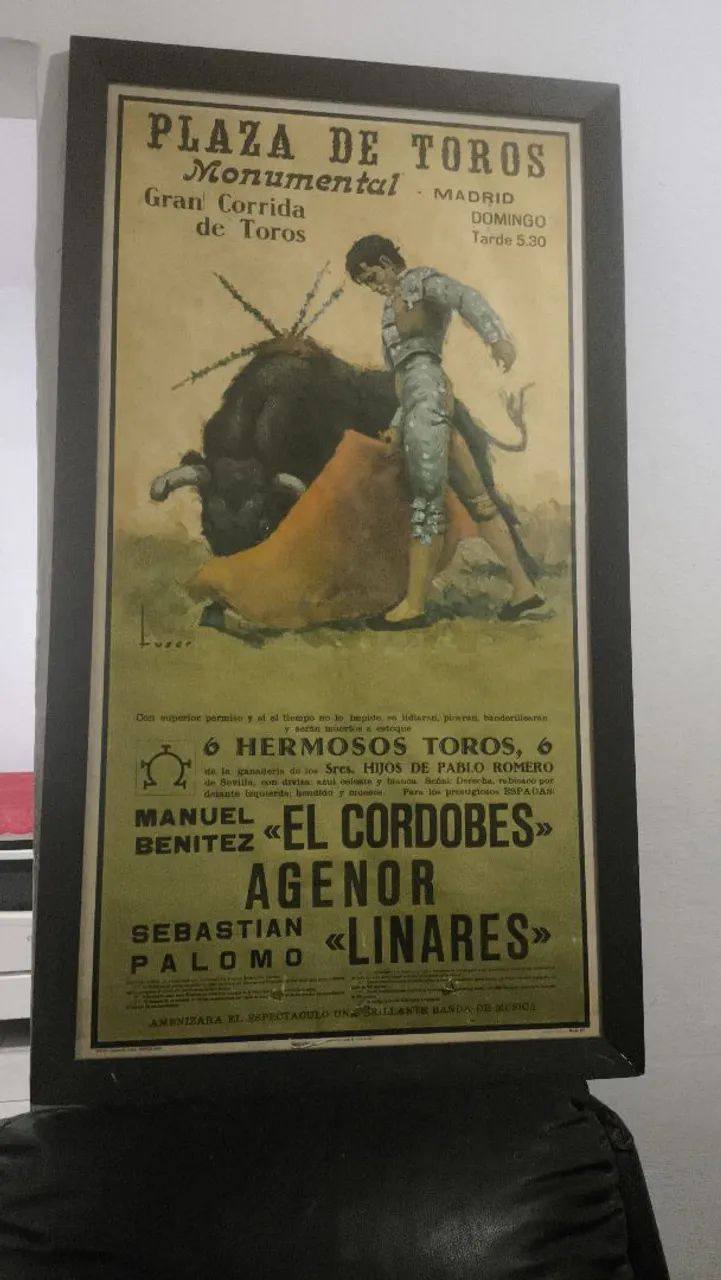 Quadro de tourada vintage  - Foto 2