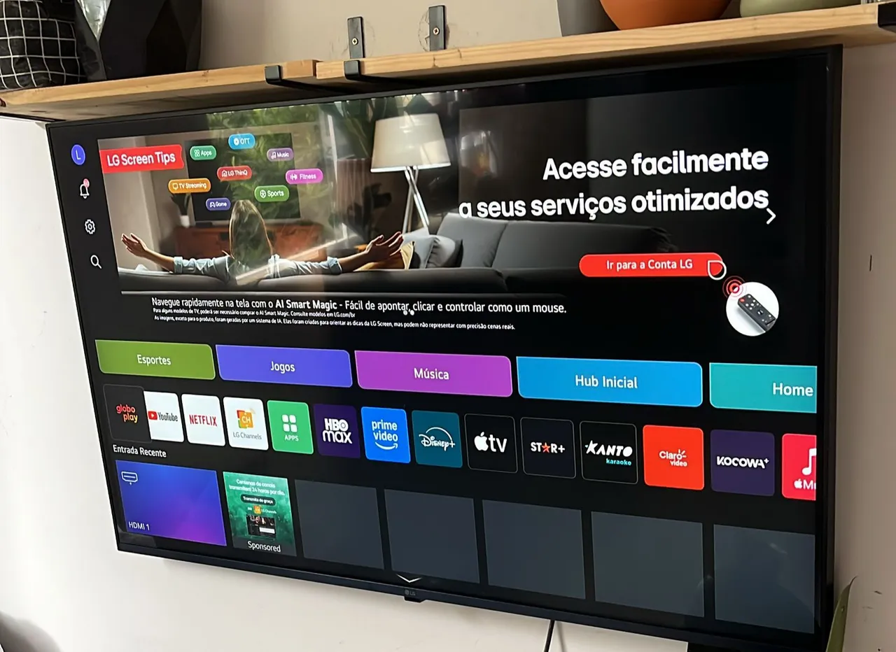 Smart TV LG 43 - Tela Impecável e Recursos Incríveis!