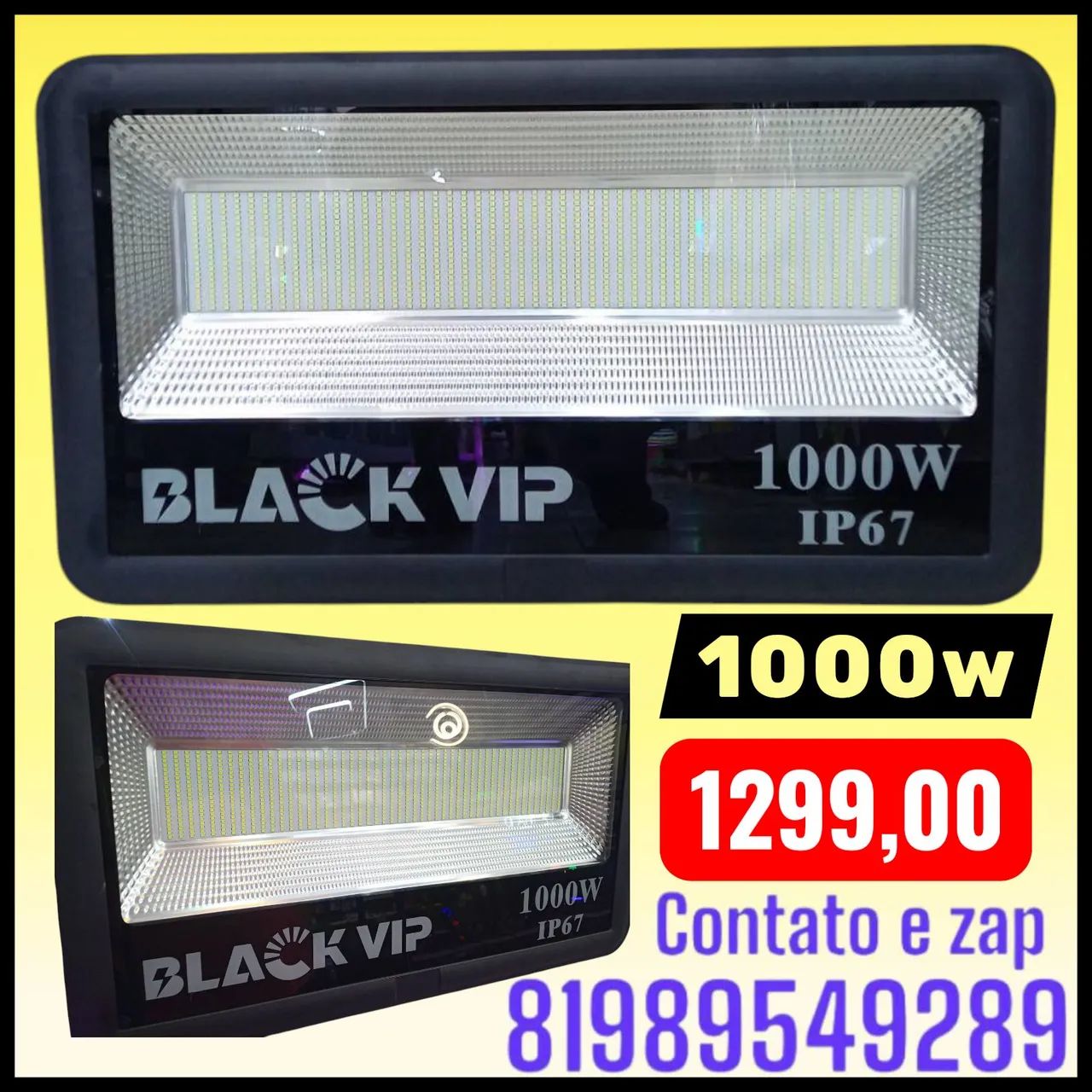 Refletor de Led 1000w Iluminação para campo 