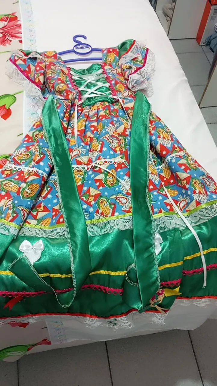 Vestido Festa Junina Infantil