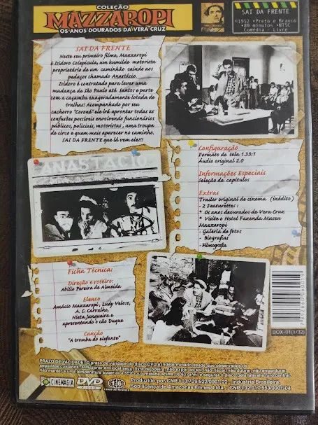 Kit 4 DVD Coleção Mazzaropi - Cinemagia - Filmes Nostalgicos - Foto 3