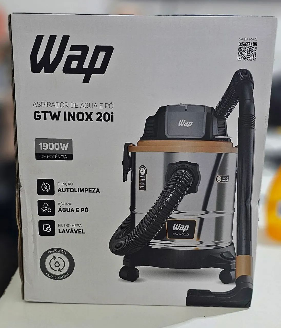 Aspirador de Pó Wap GTW INOX 20i - 1900W