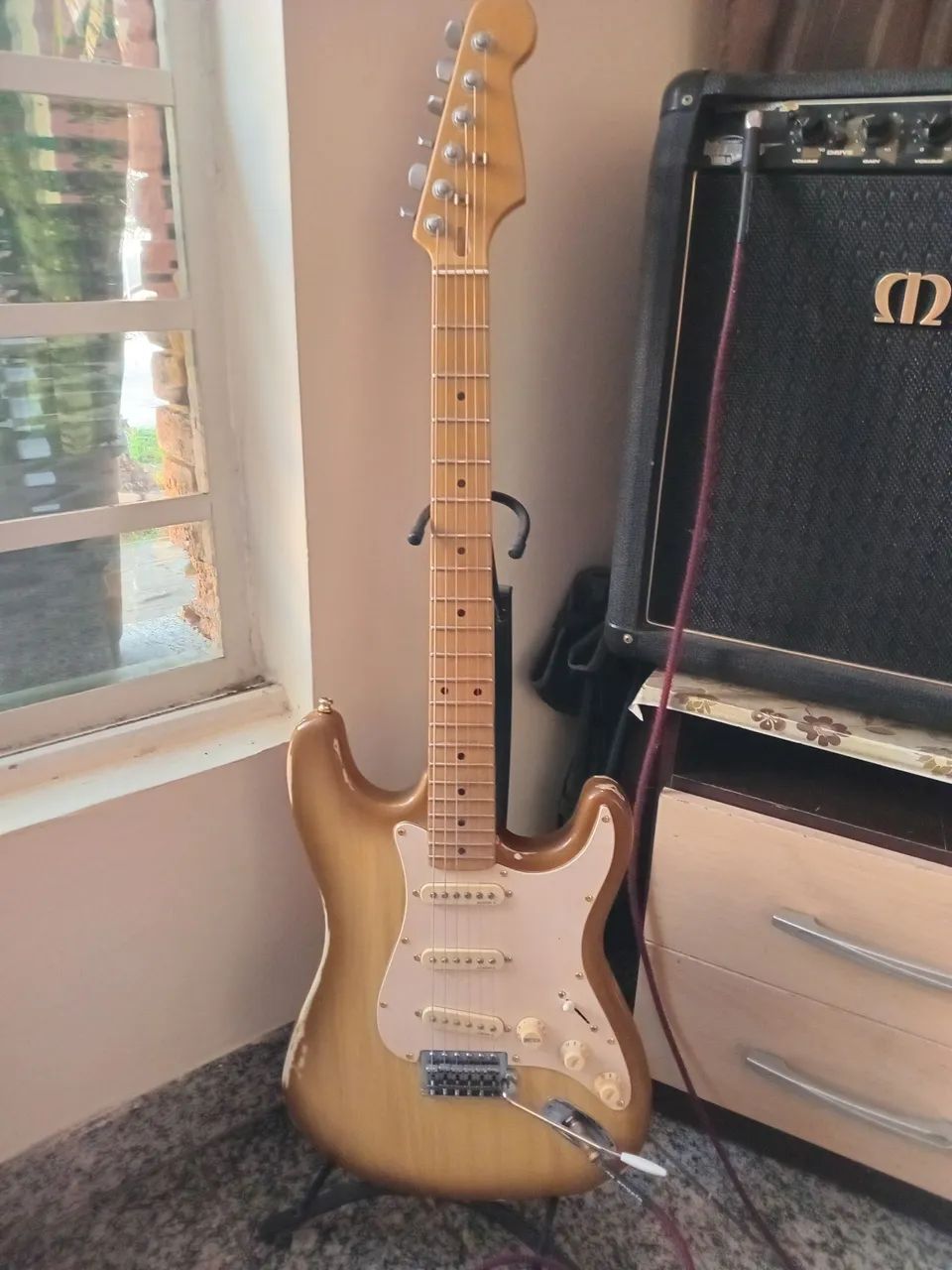 Guitar and Meteoro 210GS Cabinet