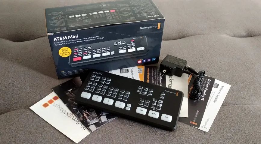 Blackmagic Atem Mini Live Stream Switcher HDMI Mesa Corte Video - Foto 2