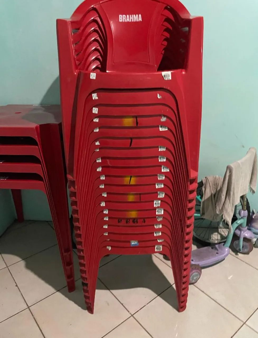 10 jogos mesas e cadeiras plasticas - Foto 2