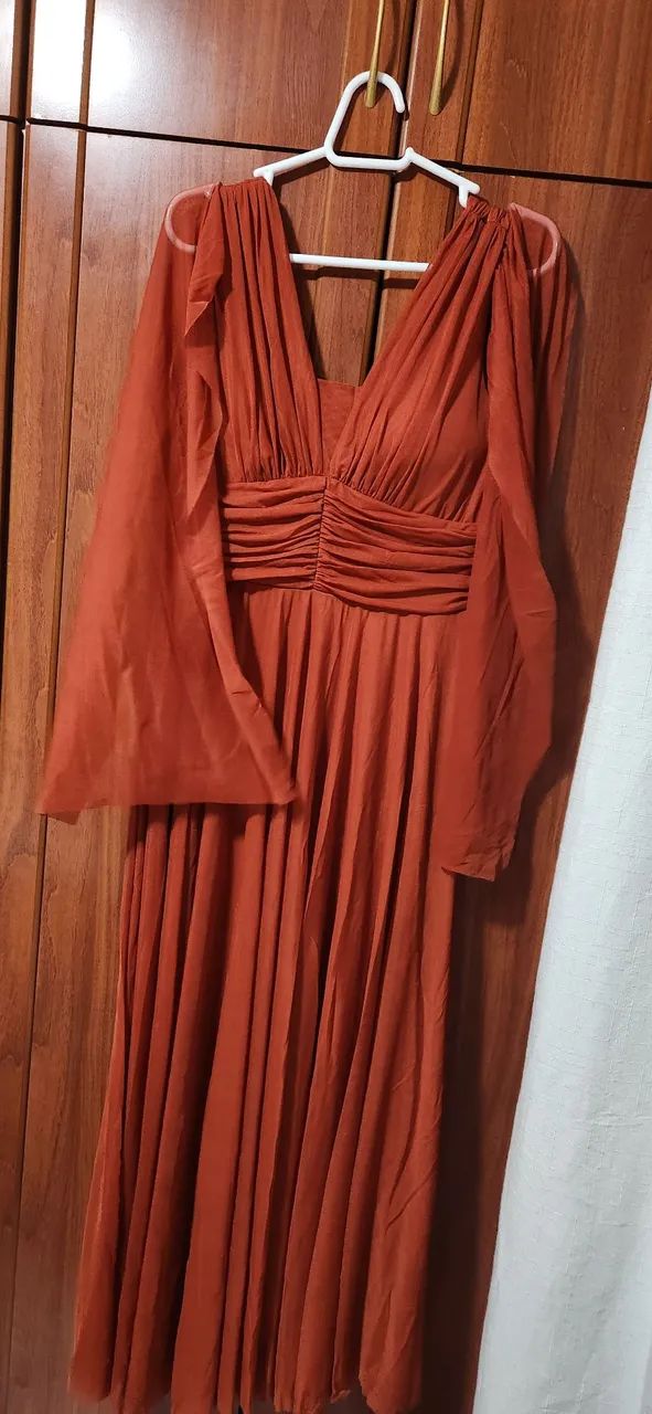 Vestido Longo (cor terra cota). - Foto 2