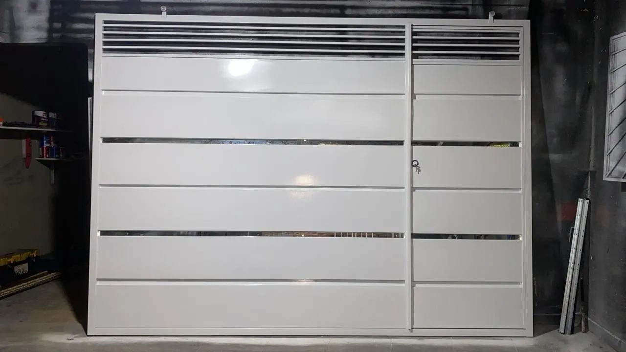 Portão de galvanizado Branco - Novo64842053012098121