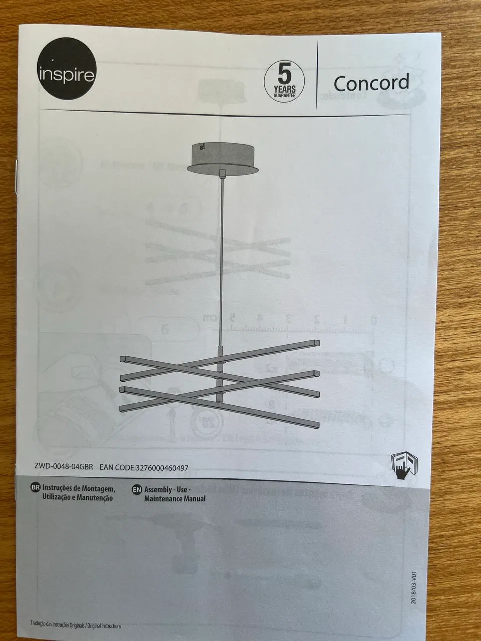 Pendente led altura regulável 