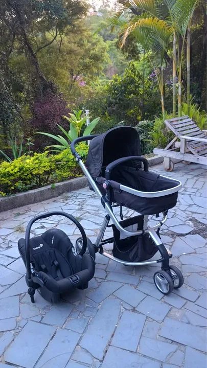 Carrinho Moisés com bebê conforto  - Foto 2