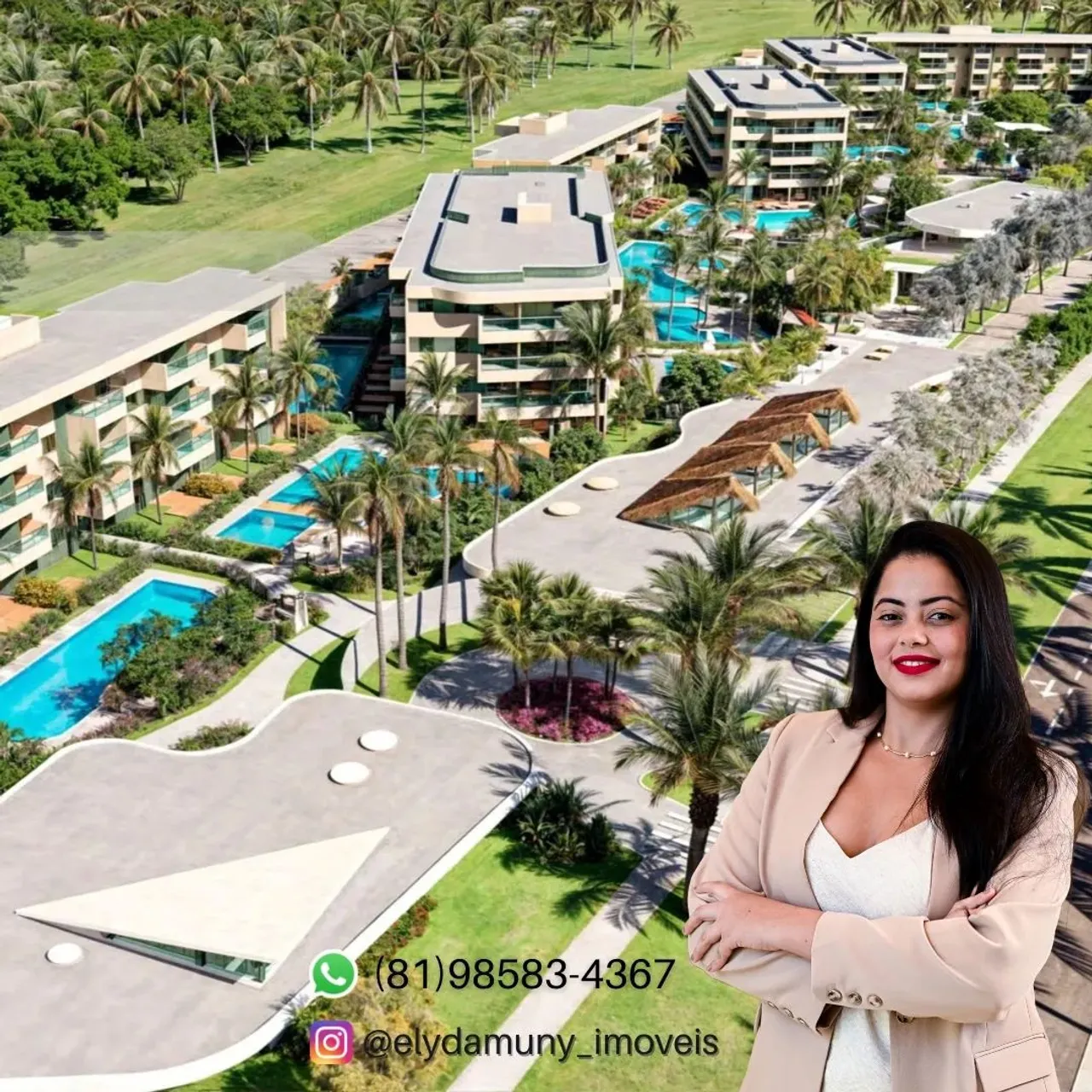 Flats Studios em Resort com Lazer e Serviços em Muro Alto | My Beach Experience