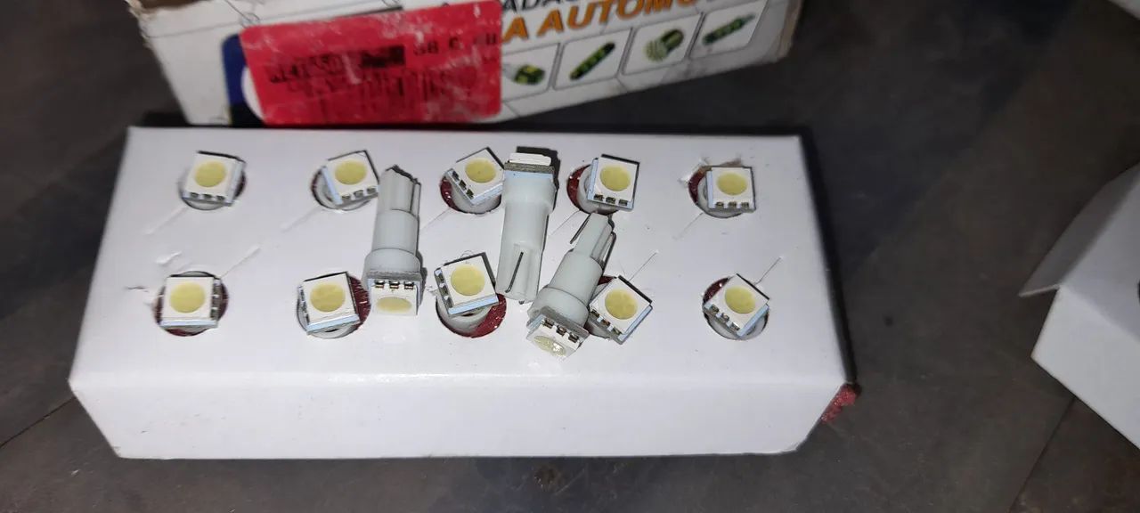 Lâmpadas LED para carro - T5, T10,  T15, T206552, 6551, 6327, 6334 - Foto 3