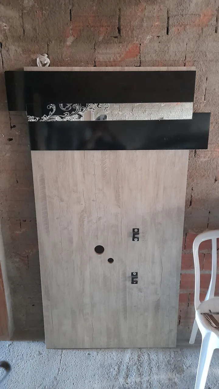 Painel Decorativo de Madeira para tv