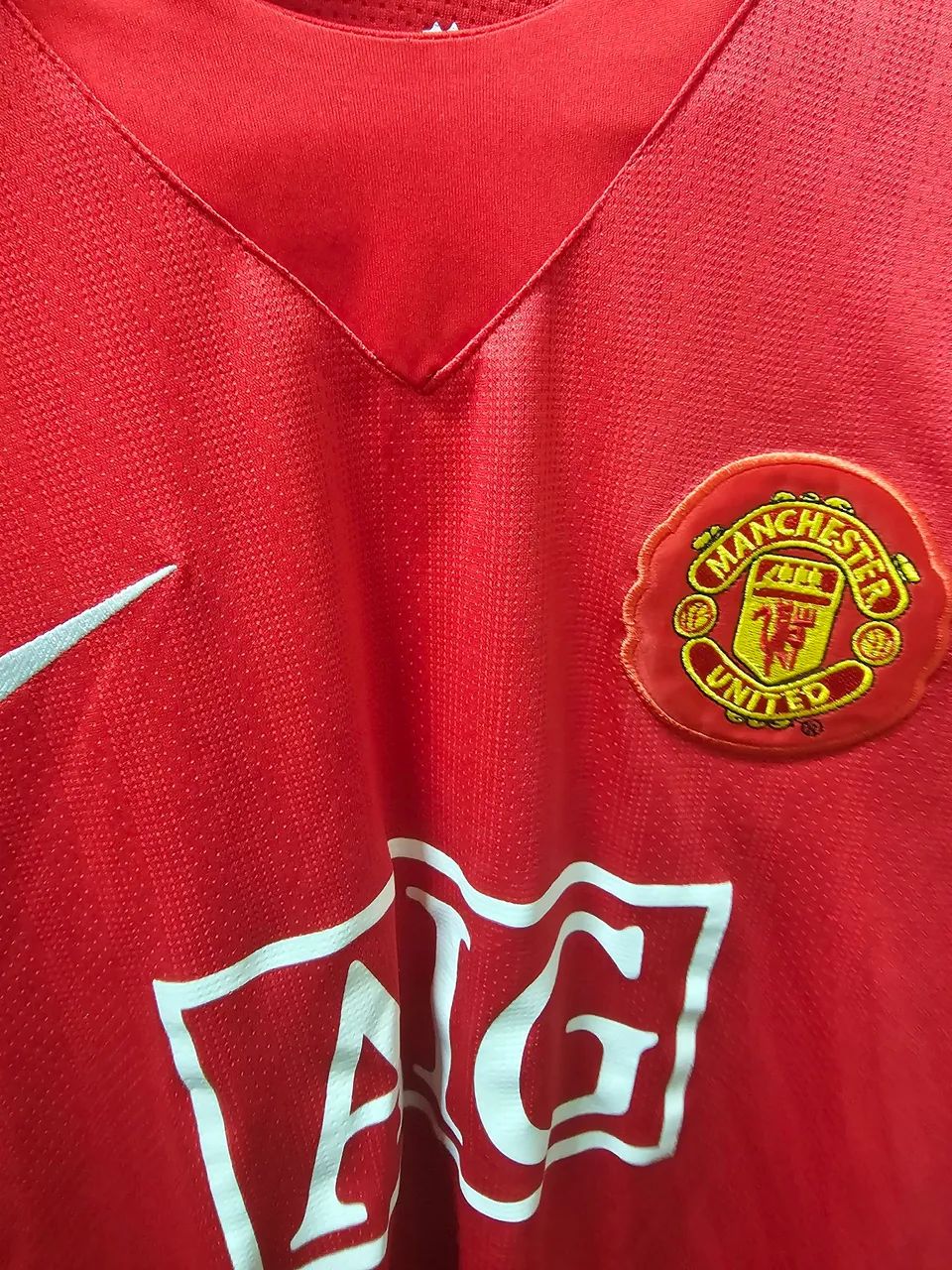 Camisa Manchester United AIG 2007/2008 CR7 tm G - Foto 4