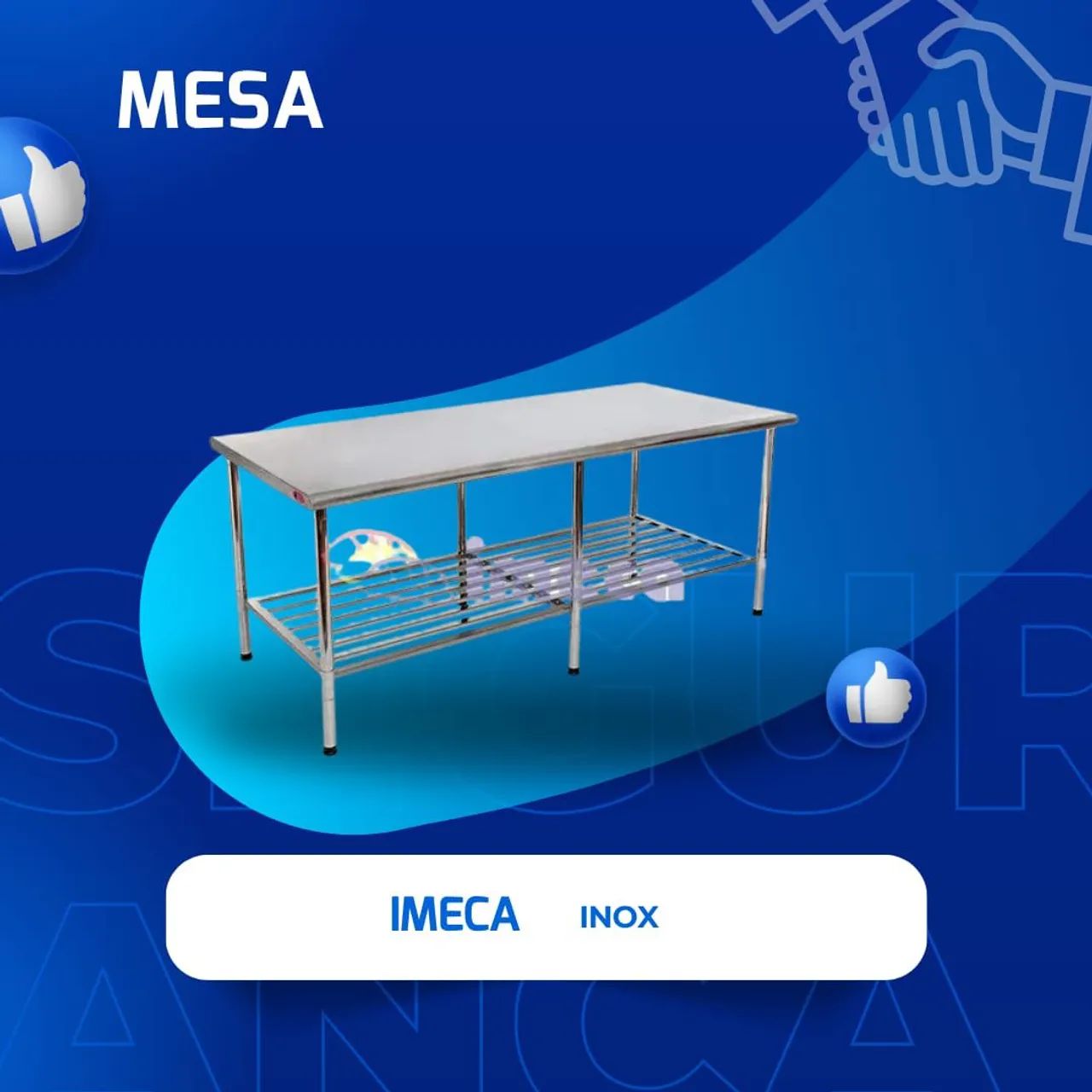 Mesa para manipulação e organização inox em até 10x sem juros 