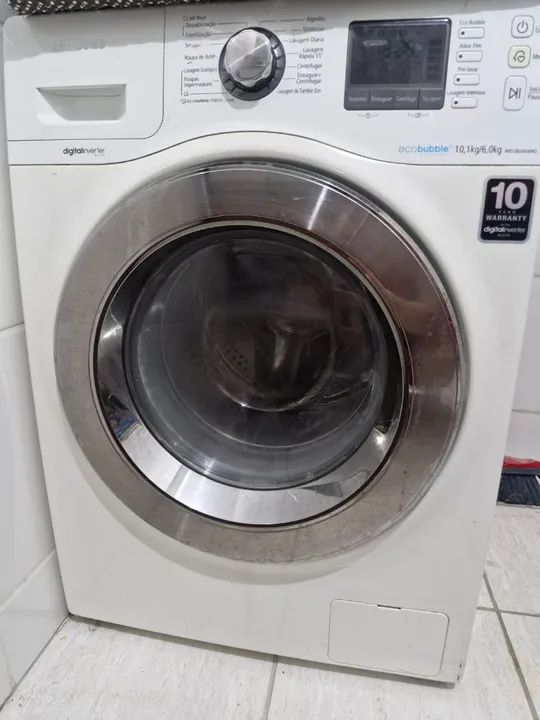 (Placa Ruim) Maquina lava e seca Samsung Eco Bubble 10kg WD106 127v Sto André - Foto 2