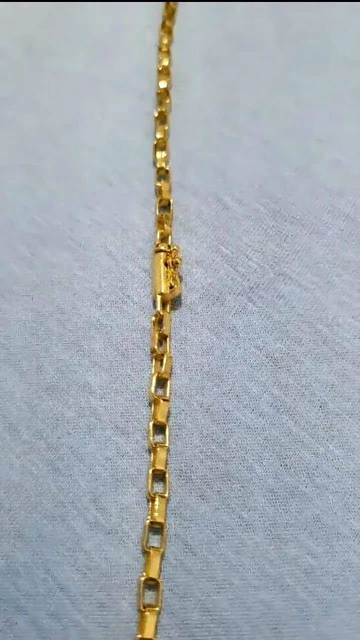 Corrente + Pingente semijoia Ouro 18K - Foto 5