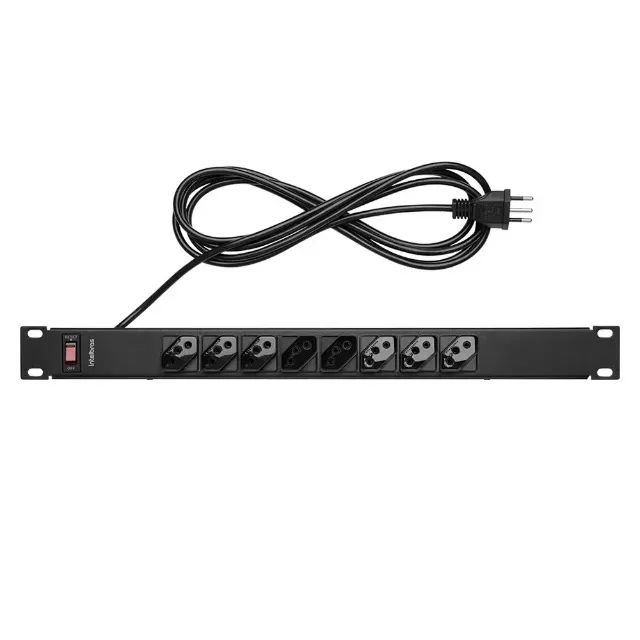 Protetor Eletrônico para Rack Intelbras EPR 208+, com 8 Tomadas, Cabo 3 Metros - WZetta