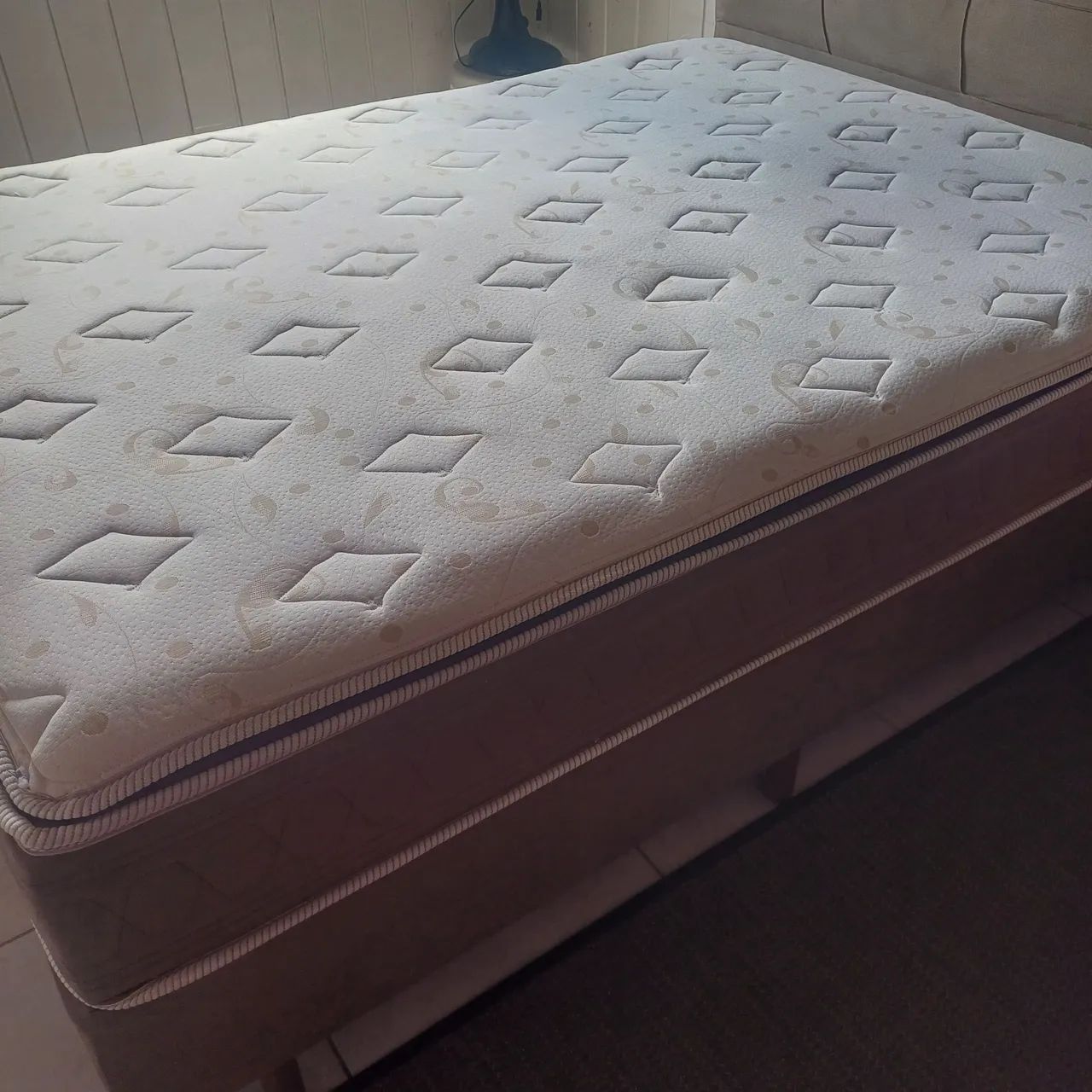 Cama box casal star flex de espuma bem conservado - Foto 4