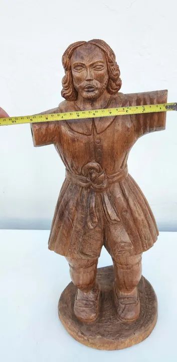 Escultura em madeira de São José - Foto 2