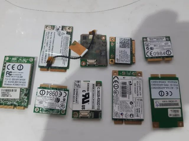 Placa de rede wireless de notebook antigo. Tenho várias unidades