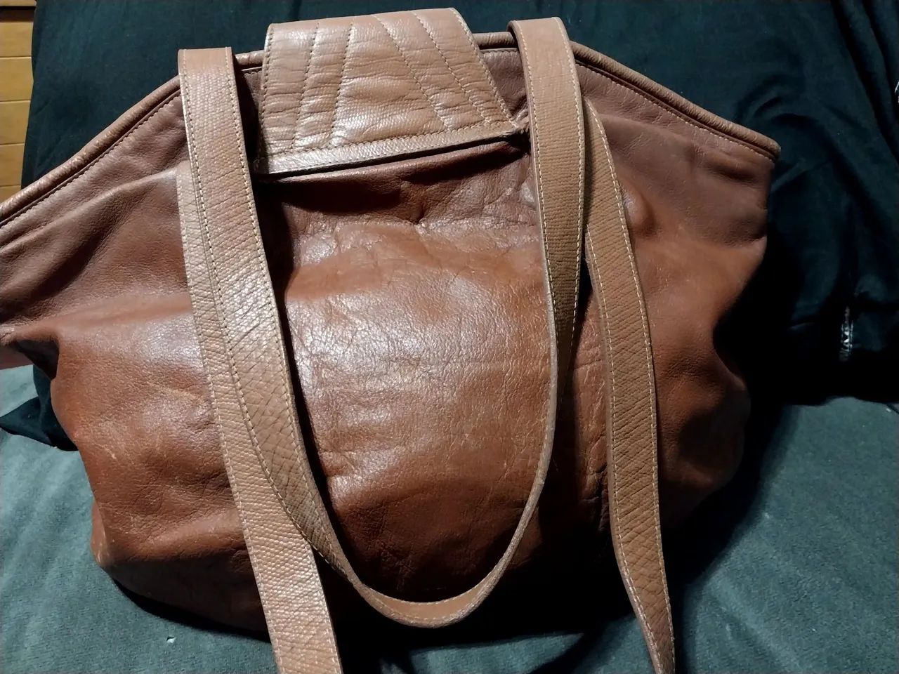 Bolsa de Couro Marrom  - Foto 3