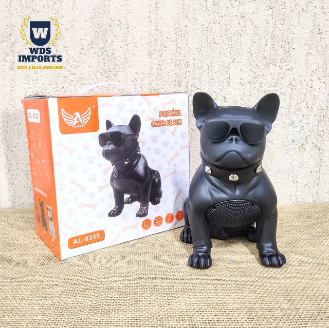 Caixa De Som Cachorro Bulldog