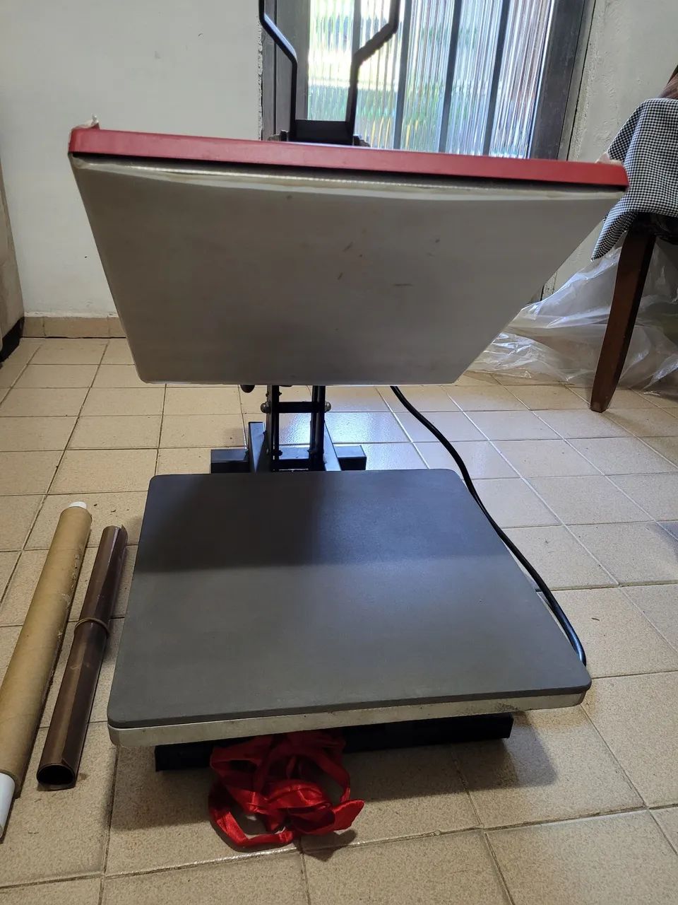 Prensa Térmica MECOLOUR 38x38 127v Funcionando Perfeitamente - Foto 3