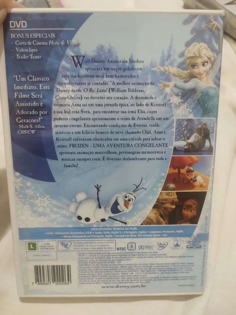 Frozen - Uma Aventura Congelante (DVD) - Foto 2