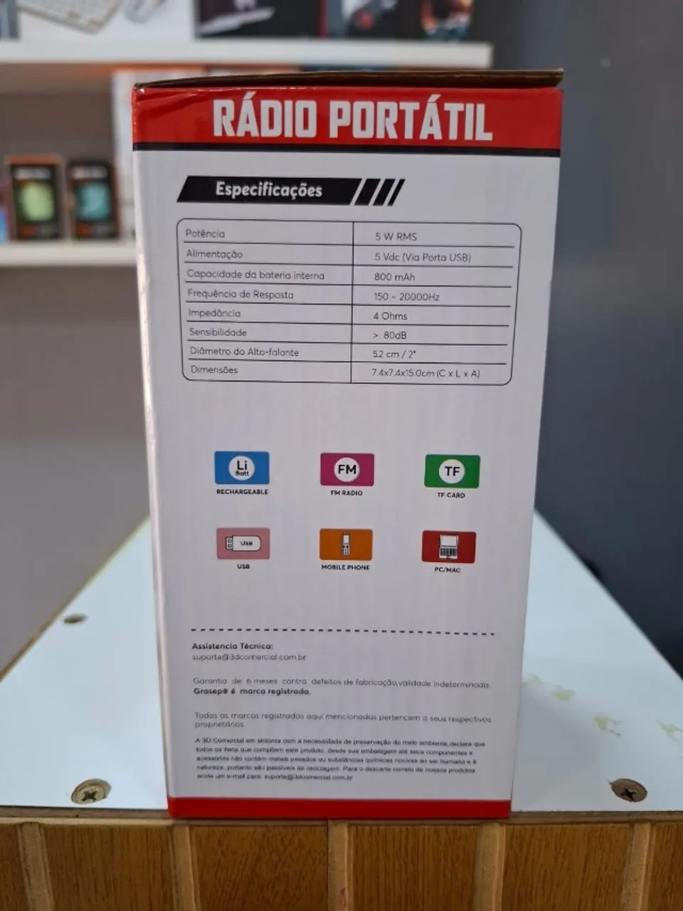 Caixinha de Som Portátil  - Foto 3