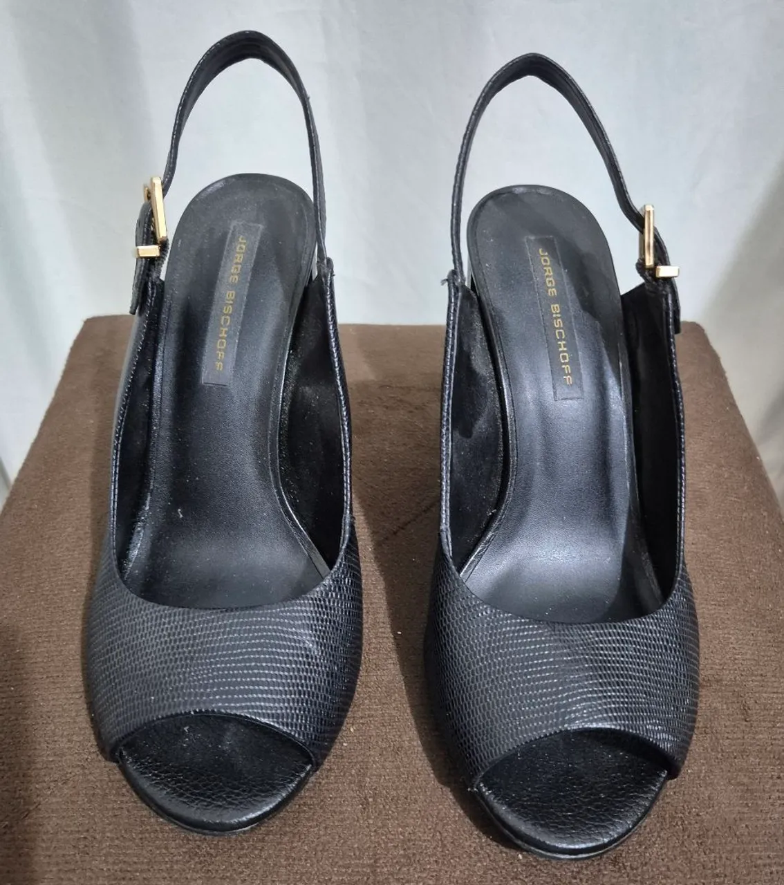 Sandálias peep toe Jorge Bischoff, 38