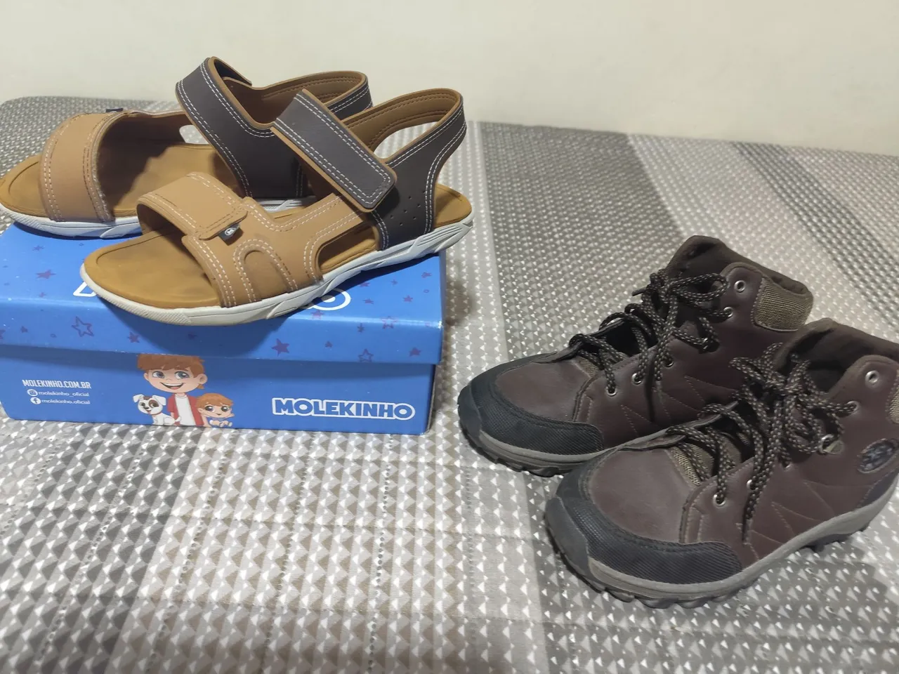 Calçado masculino n.34 bota e sandalia