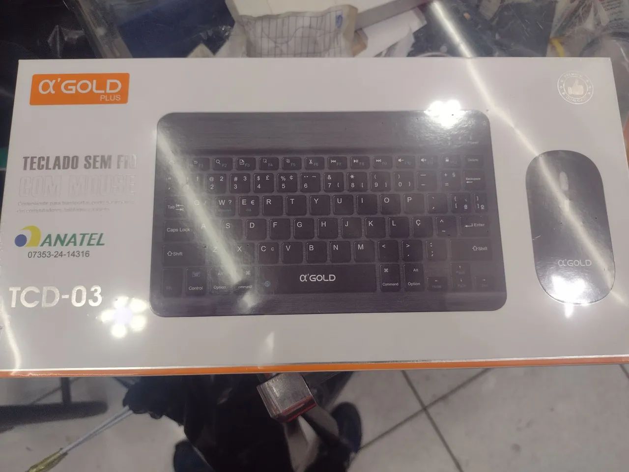 Teclado e Mouse Sem Fio A'Gold Plus