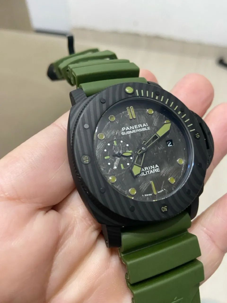 Relógio Panerai militare carbon