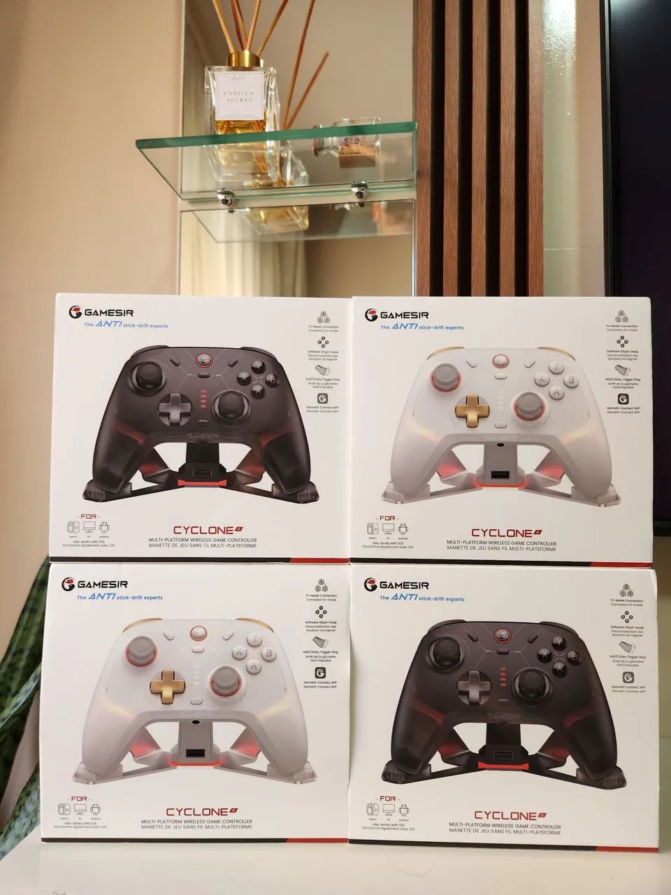 Controle Gamesir Cyclone 2 Branco - Compatível Nintendo Switch e PC