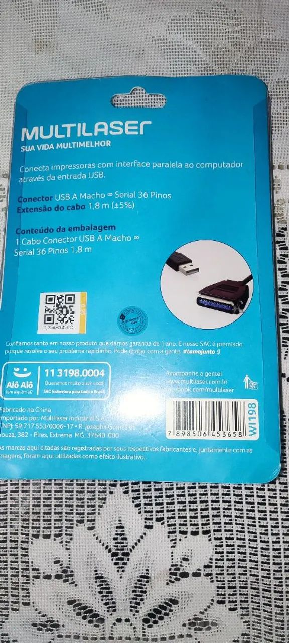 Cabo USB AM Serial 36 pinos - Foto 2