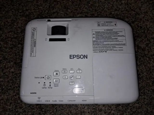 Lote com 03 Projetores Epson Powerlite S41+ 3lcd 800x600 3300 Lumens C/ Nf (Usado) - Foto 2