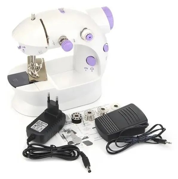 Mini Máquina de Costura Portátil Elétrica Pedal Bivolt Luatek LK-8104 - Foto 4
