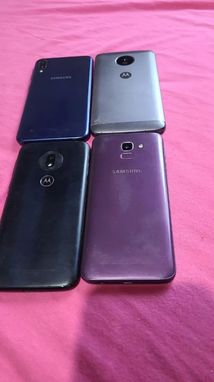 Lote de celulares Samsung e Motorola