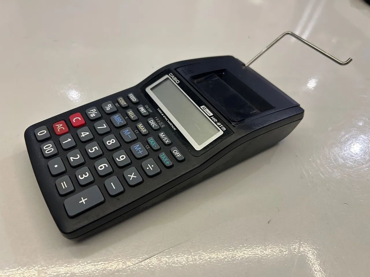 Calculadora de mesa Casio com bobina HR-8TM 12 Dígitos - Foto 3