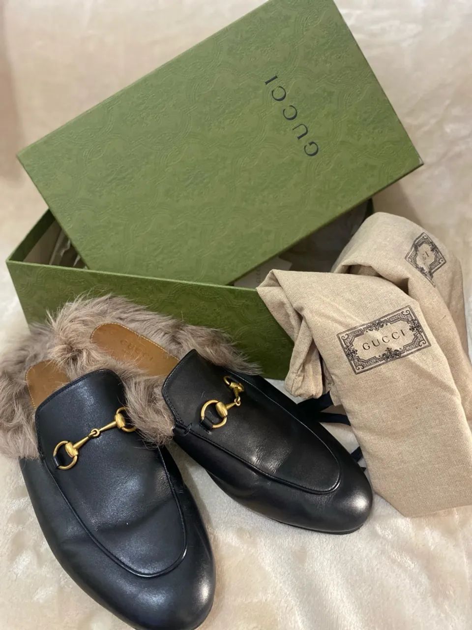 Mule Gucci com pelo  - Foto 3