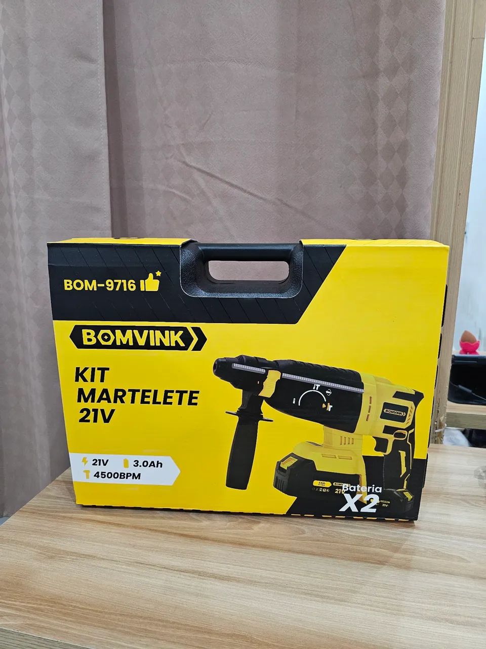 Martelete Bomvink 21V - Kit Completo!