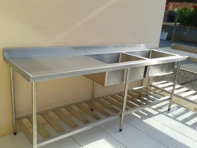 Pias inox industriais, temos prontas e fazemos sob medida - Foto 3