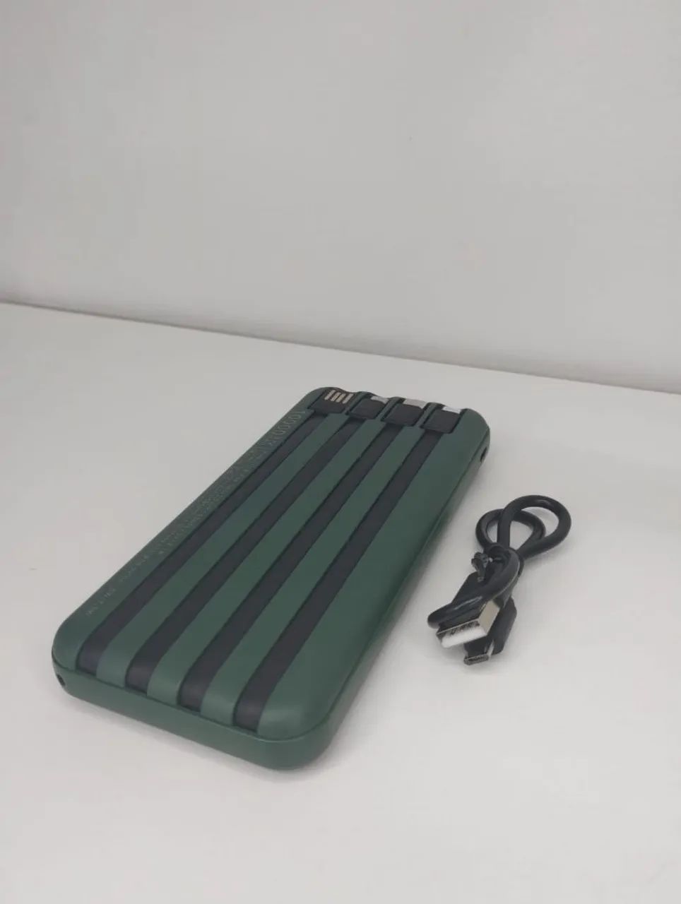 Carregador Portátil 10000 mAh 18W Leon Prime Verde - Foto 4